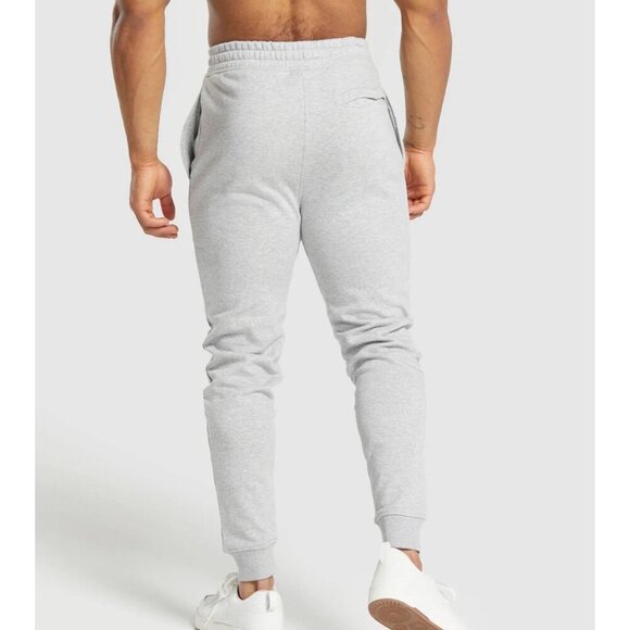 Gymshark Crest Jogger Men Medium Grey Athleisure Workout Athletic Loungewear - Picture 13 of 13